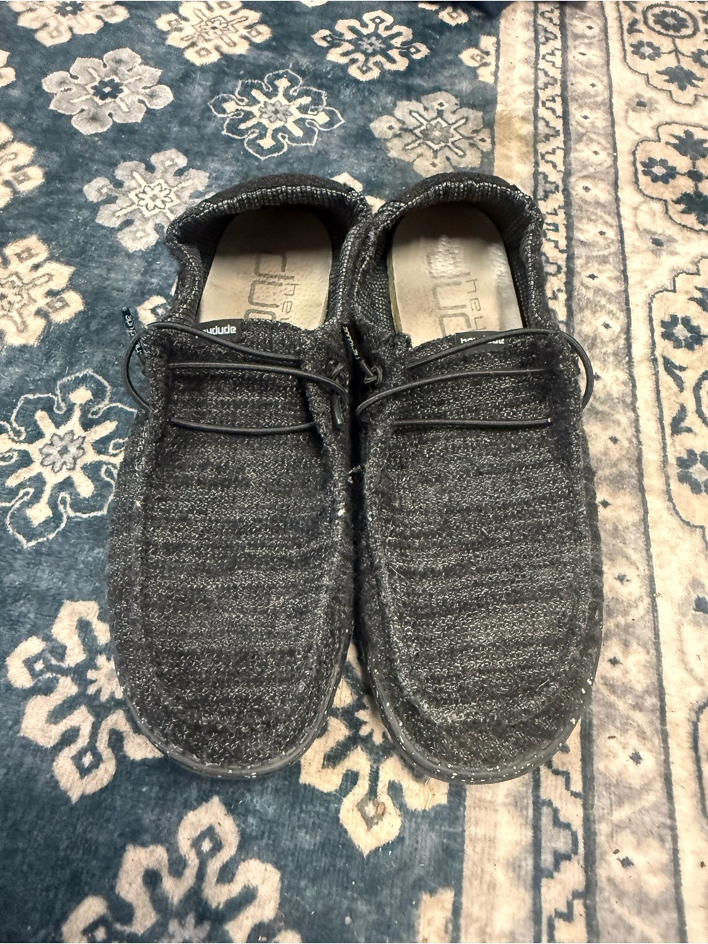 Hey Dude women’s Wally Knit Casual Shoes - Charcoal